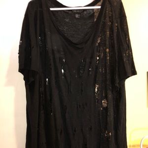 Forever 21 Distressed Tee 3x